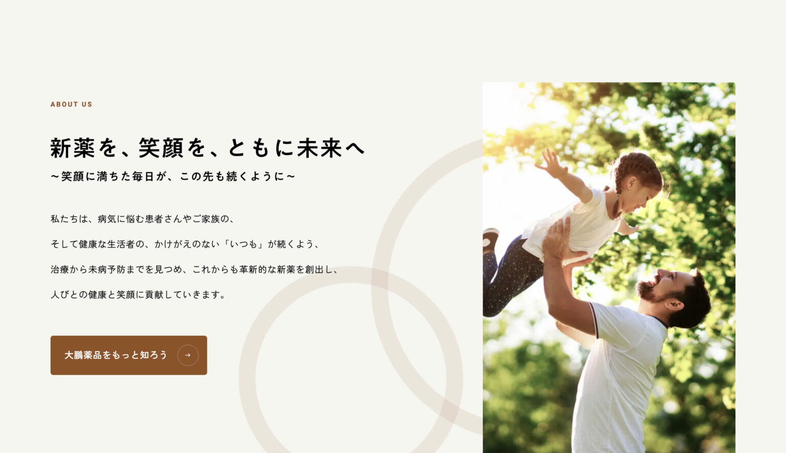 ブロック（画像 + 見出し + 文章）・概要・特徴 / 大鵬薬品工業株式会社